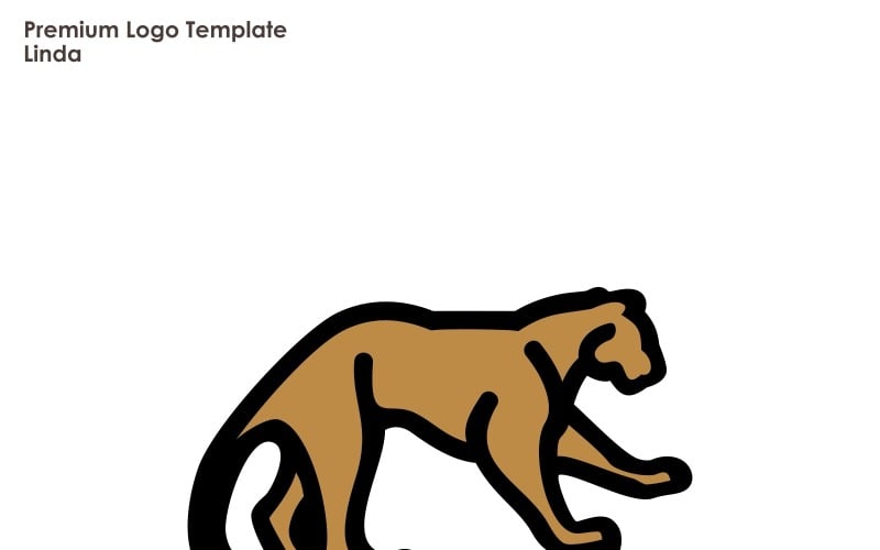 Шаблон логотипа Puma