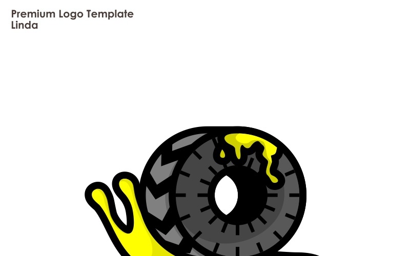 Download Шаблон логотипа "Snail Logo Template" / Snail Logo Template - Шаблон логотипа на тему графика animal baby brand branding business cartoon child children company corporate corporation creative cute fun funny kid little mascot media pet