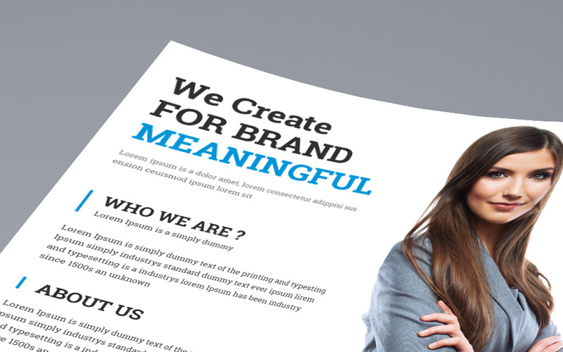 We Create Brand Flyer - Modèle d'identité d'entreprise