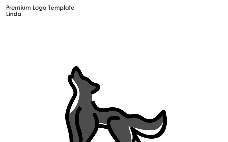 Download Шаблон логотипа "Wolf Logo Template" / Wolf Logo Template - Шаблон логотипа на тему графика agency logo animal lover creative headhunter heraldic howling wolf hunter hunting lone marketing music producer musician nature dog outdoor outdoors