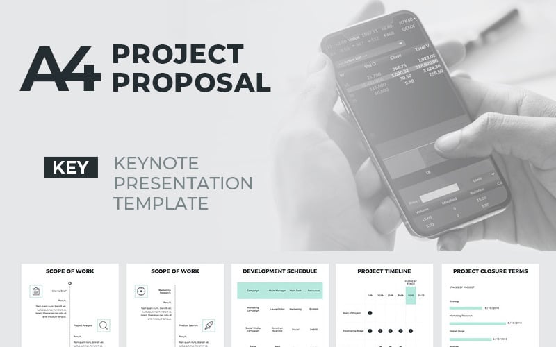 A4 Project Proposal - Keynote template