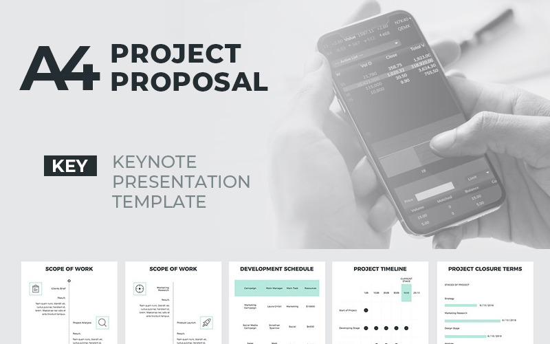 A4 Projektvorschlag - Keynote-Vorlage
