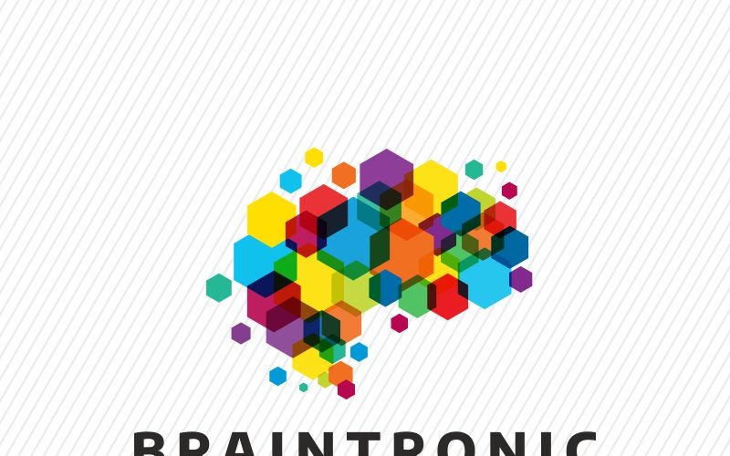 Download Шаблон логотипа "Brain Logo Template" / Brain Logo Template - Шаблон логотипа на тему графика agency brain brand branding colorful concept cortex create creation creative dot dots entertainment geek head idea ideas identity information inteligence