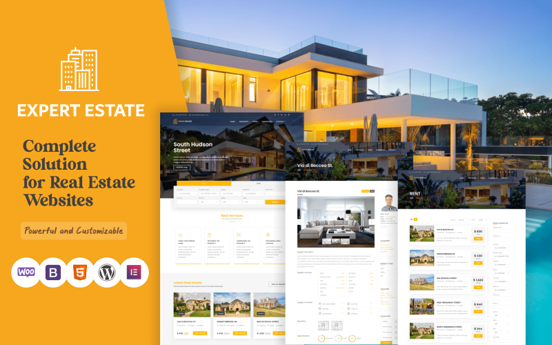 ExpertEstate Real Estate WordPress-thema