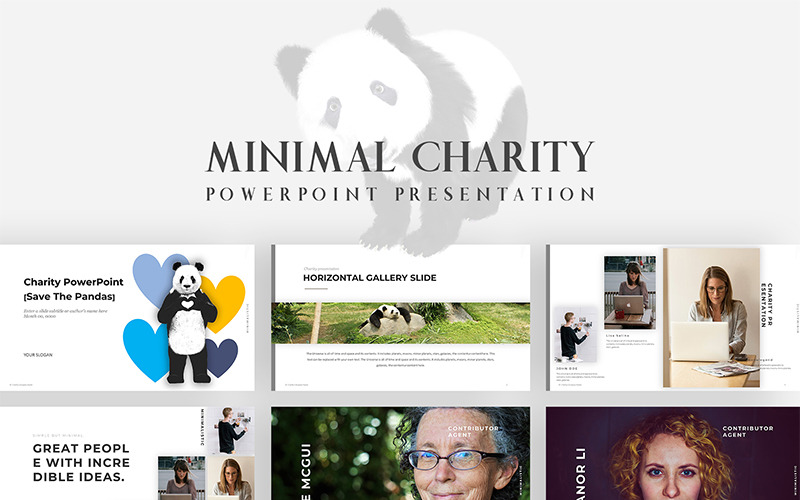Modello di PowerPoint per la carità degli animali