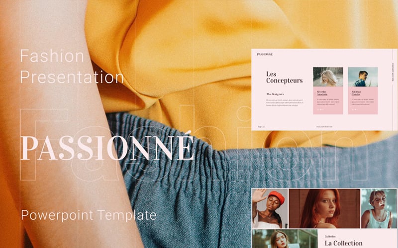 Passionne - Fashion PowerPoint template