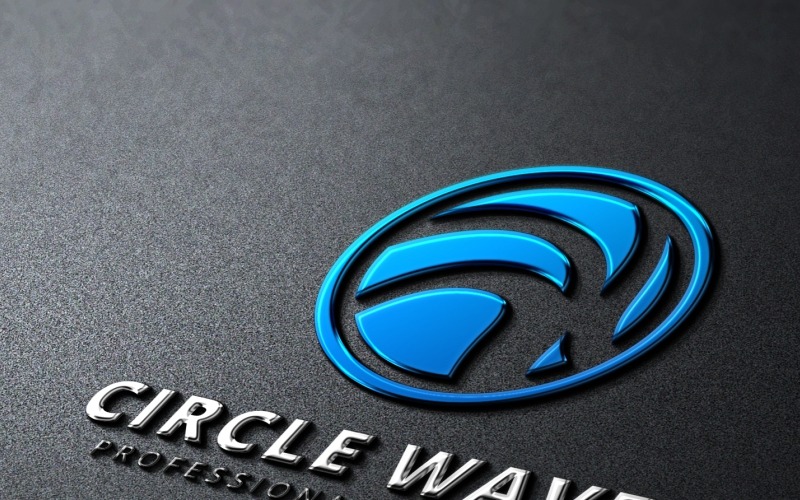 Download Шаблон логотипа "Circle Wave Logo Template" / Circle Wave Logo Template - Шаблон логотипа на тему графика abstract art blue brand branding clean company corporate graphics group illustrator lake logo logotype media modern nice sea site social