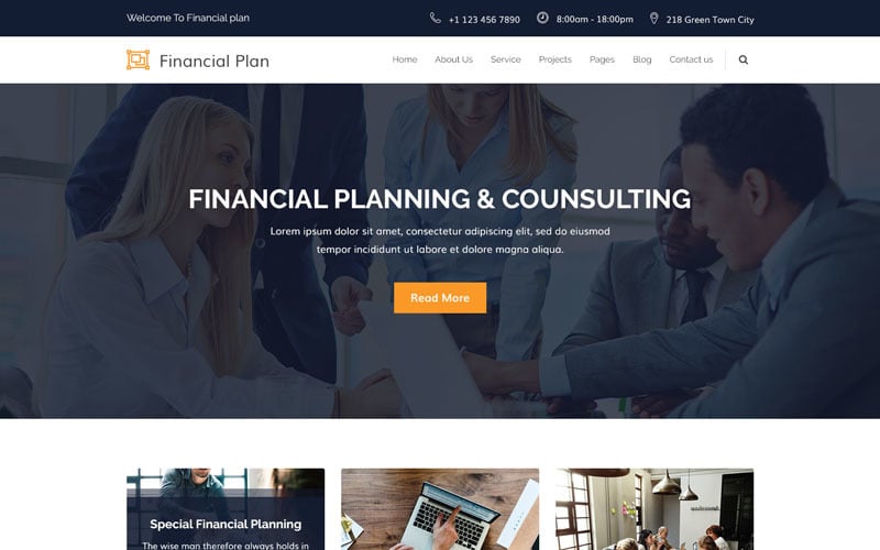 Financial Plan - Corporate & Financial PSD Template