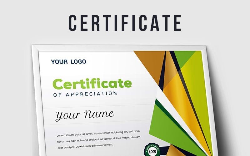 Download Шаблон сертификата "Graduation Award Certificate Template" / Graduation Award Certificate Template - Шаблон сертификата на тему графика 