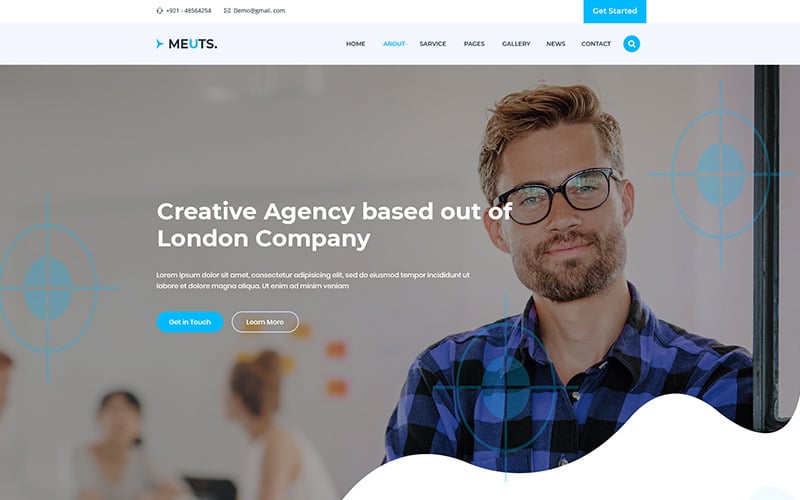 Meuts-Business Corporate PSD-sjabloon