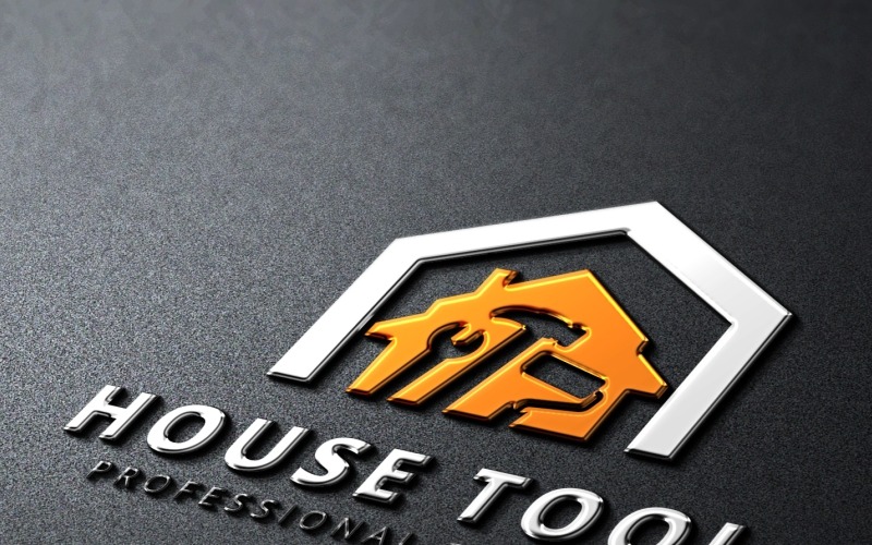 Modelo de logotipo de ferramenta doméstica