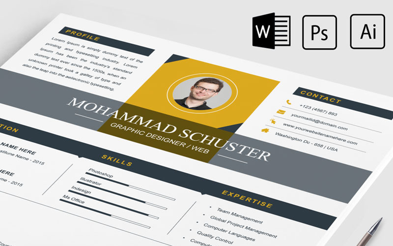 Mohammad Schuster Resume Template