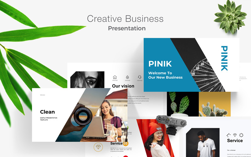 Pinik - Kreatív üzleti PowerPoint sablon