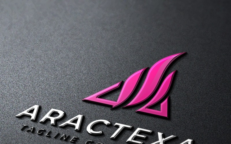 Шаблон логотипа Aractexa A Letter