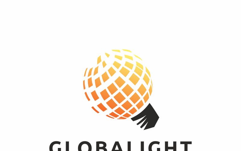 Шаблон логотипа Global Idea