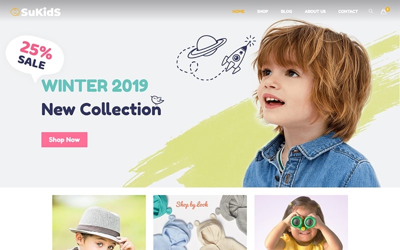 Sukids - Sklep dla niemowląt i sklep dla dzieci Motyw WordPress WooCommerce