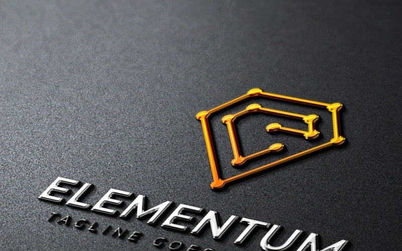 Szablon Logo litery E Elementum