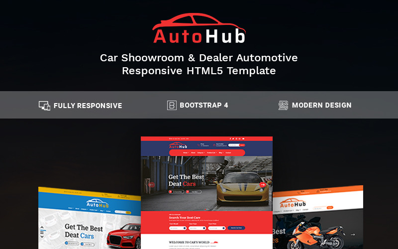 AutoHub网站模板