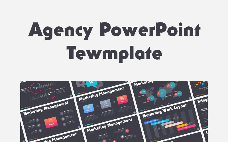 Digital Agency PowerPoint-sjabloon
