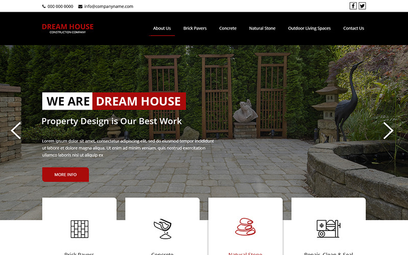 Dream House - Multipurpose Construction PSD-sjabloon