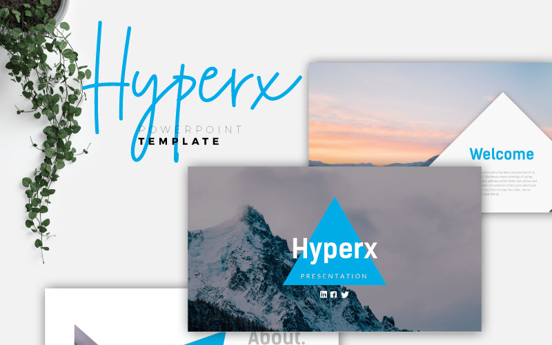 HyperX - креативный шаблон PowerPoint