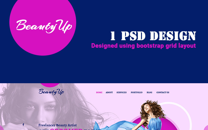 Modelo BeautyUp PSD
