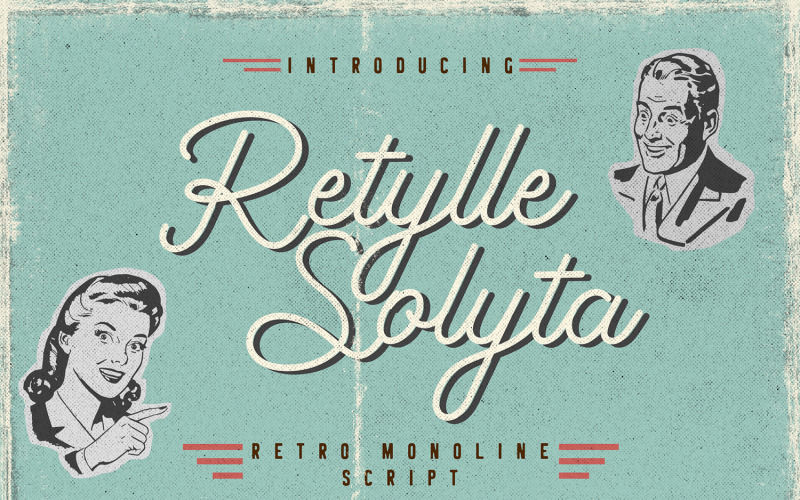 Download Шрифт "Retylle Solyta Monoline Font" / Retylle Solyta Monoline Font - Шрифт на тему графика handwriting,handwritten,script,casual,natural,fashion,logo,typography,signature,branding,vintage,retro,monoline,stylish
