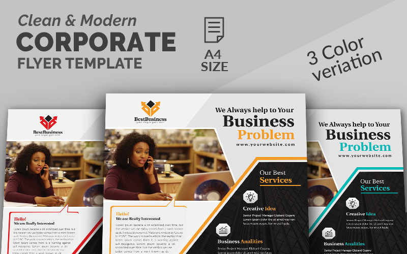 Download Фирменный стиль "Beautiful Design Flyer - Corporate Identity Template" / Beautiful Design Flyer - Corporate Identity Template - Фирменный стиль на тему графика a4 magazine marketing photoshop professional promotion prospectus templatemodern multipurpose newspaper pamphlet poster modern psd advertisement advertising agency business flyer clean