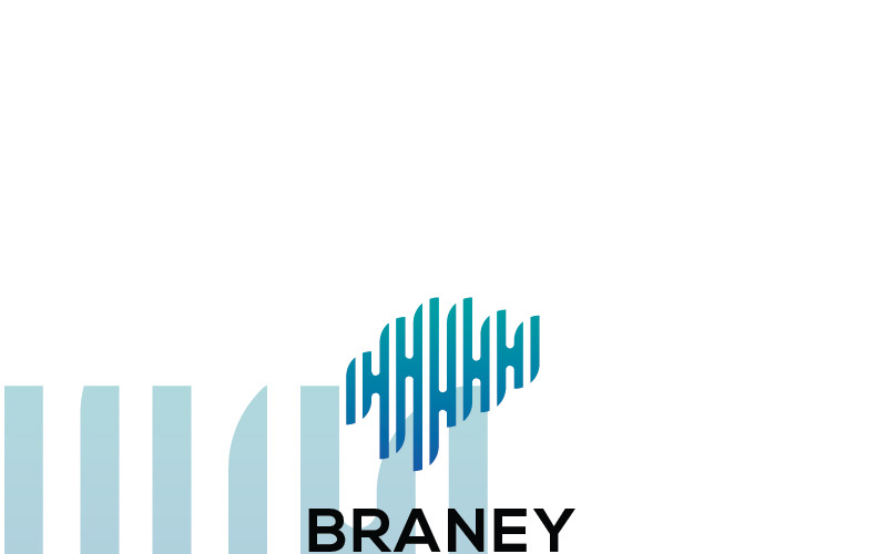 Download Шаблон логотипа "Braney Logo Template" / Braney Logo Template - Шаблон логотипа на тему графика 