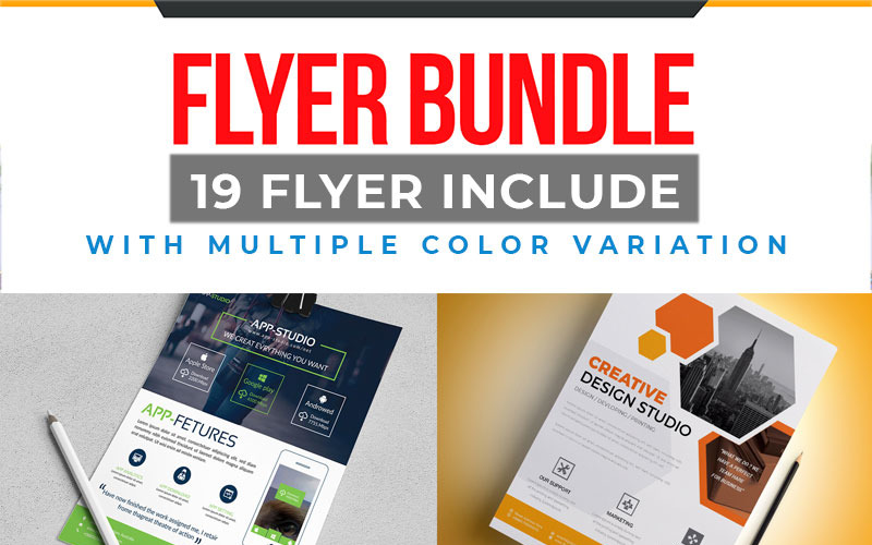 Download Фирменный стиль "19 Flyer Bundle - Corporate Identity Template" / 19 Flyer Bundle - Corporate Identity Template - Фирменный стиль на тему графика flyer template bundle pack package print big offer business corporate flyerundefined design psd eps discount professional
