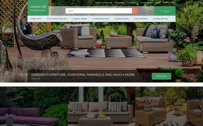 Garden Life - Garden Design eCommerce Modern OpenCart-mall