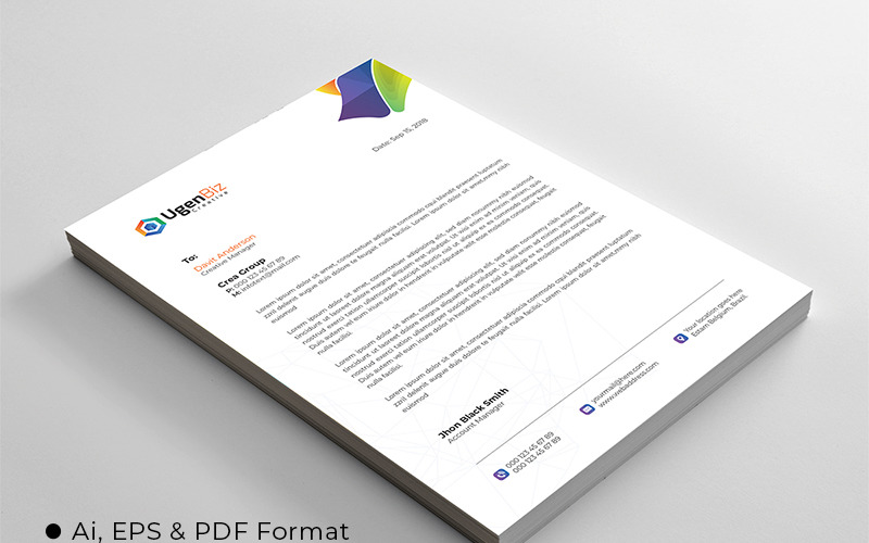 Download Фирменный стиль "Hand Pick Letterhead - Corporate Identity Template" / Hand Pick Letterhead - Corporate Identity Template - Фирменный стиль на тему графика letterhead letter resume cover design modern printready professional creative corporate identityundefined