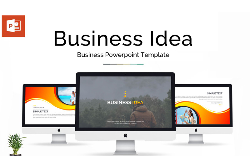 Modello di presentazione di business idea PowerPoint
