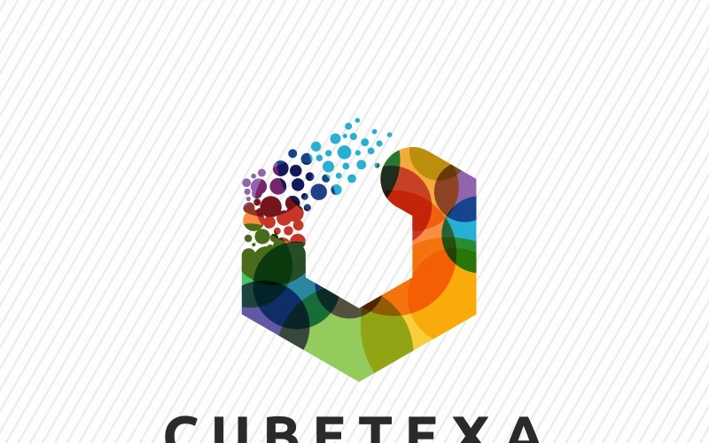 Шаблон логотипа Cube Tech