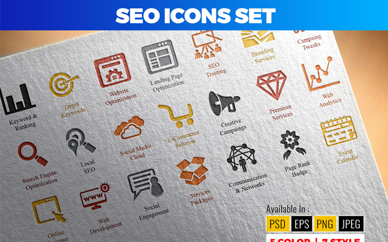 Download Набор иконок "SEO (Search Engine Optimization) Icon Set" / SEO (Search Engine Optimization) Icon Set - Набор иконок на тему графика seo icon search engine optimization seo service sen project set vector pack package bundle png iconundefined ranking target keywords website