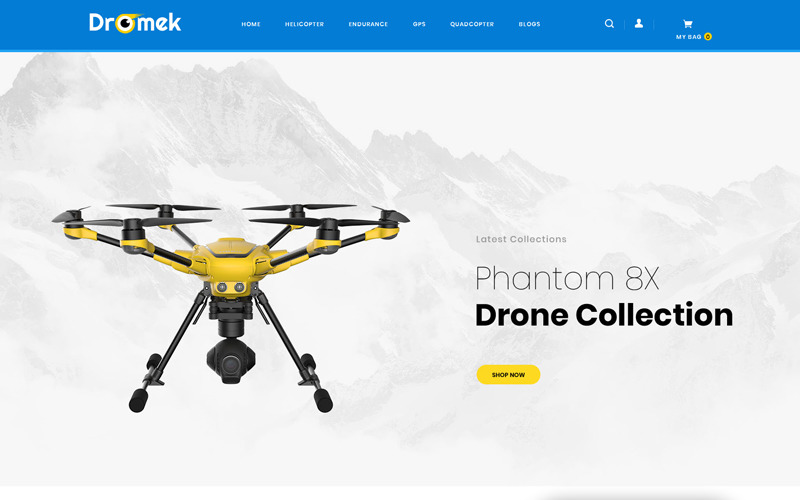 drone camera store шаблон opencart