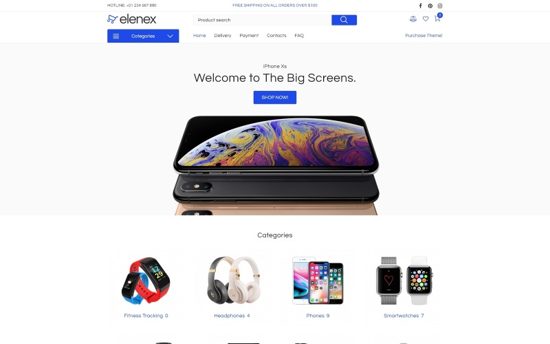 гаджеты электронная коммерция классическая тема elementor woocommerce