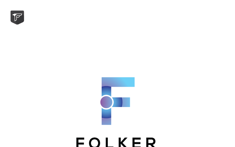 Download Шаблон логотипа "Folker Logo Template" / Folker Logo Template - Шаблон логотипа на тему графика 