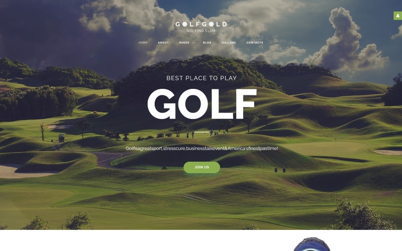 GolfGold - Golf Creative Joomla sablon