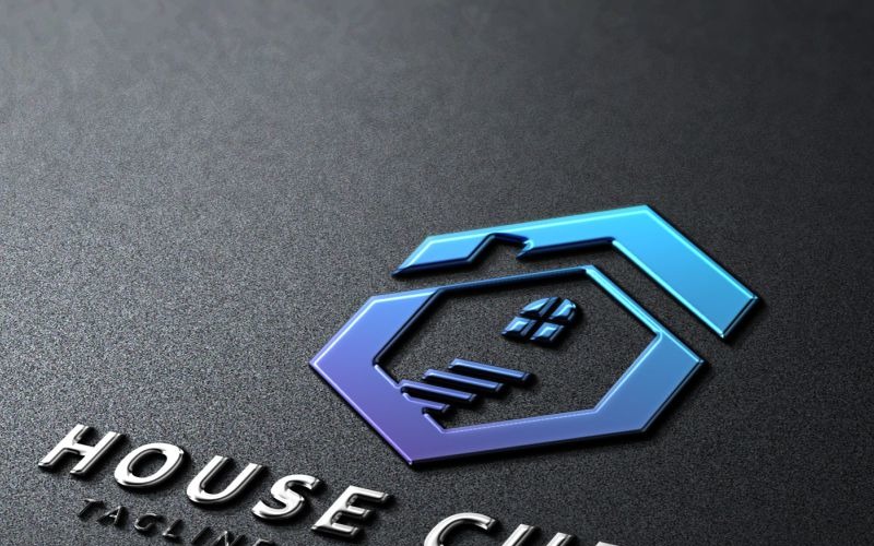 Download Шаблон логотипа "House Cube Logo Template" / House Cube Logo Template - Шаблон логотипа на тему графика architect brand branding building cube design door green hexa home house interior logo logotype modern professional template vector window