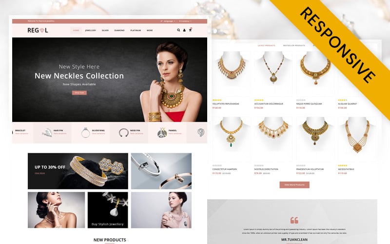Regal Jewelry Store OpenCart Responsive Template