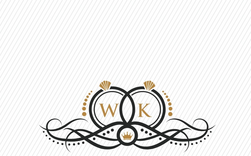 Download Шаблон логотипа "Wedding King Logo Template" / Wedding King Logo Template - Шаблон логотипа на тему графика brand branding chic church classic crest diamond faith family fantasy fidelity husband identity jewel joy letter marriage matrimony reception ring