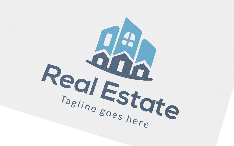 Download Шаблон логотипа "Construction - Real Estate Logo Template" / Construction - Real Estate Logo Template - Шаблон логотипа на тему графика agency,brand,branding,building,business,clean,construction,corporate,house,logo,logotype,media,modern,professional,property,real,estate