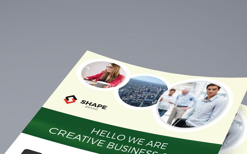 Download Фирменный стиль "Creative Business Grow Flyer - Corporate Identity Template" / Creative Business Grow Flyer - Corporate Identity Template - Фирменный стиль на тему графика flyer corporate corporate creative flyer travel business card card liflet computer internet stationery id kit blue hi-quality official symple green