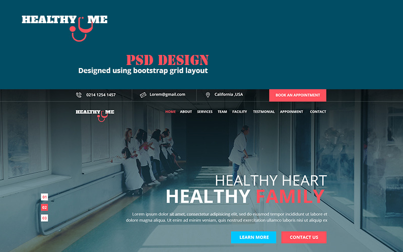 HealthyMe PSD Template
