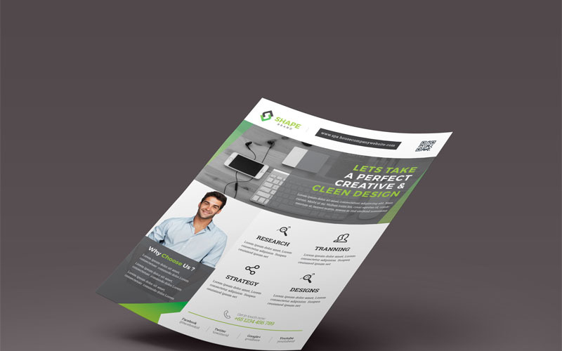 Download Фирменный стиль "Lets Take Creative & Business Flyer - Corporate Identity Template" / Lets Take Creative & Business Flyer - Corporate Identity Template - Фирменный стиль на тему графика flyer corporate corporate creative flyer travel business card card liflet computer internet stationery id kit blue hi-quality official symple green