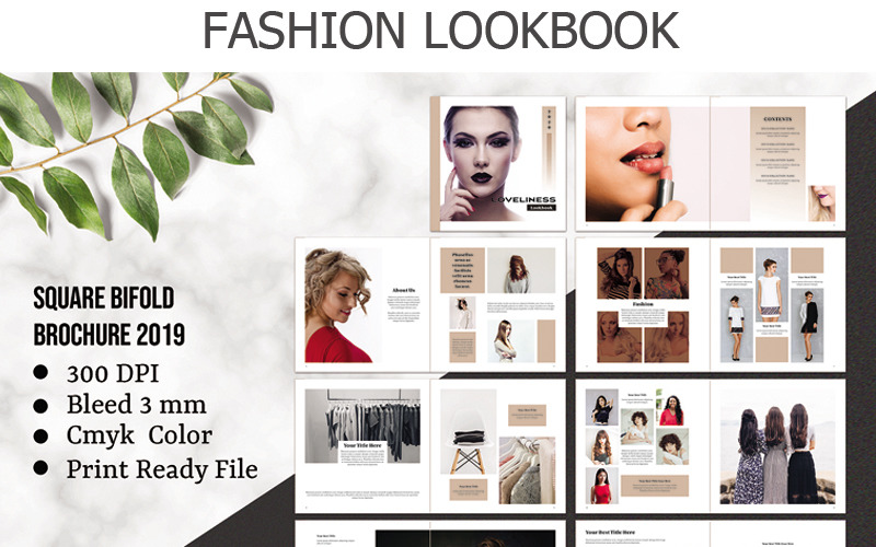 Download Фирменный стиль "Loveliness Fashion Lookbook - Corporate Identity Template" / Loveliness Fashion Lookbook - Corporate Identity Template - Фирменный стиль на тему графика lookbook magazine portfolio catalog template fashion brochure indesign pdf photography multipurpose beauty designer
