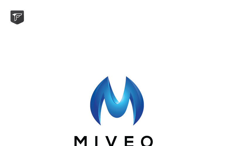 Download Шаблон логотипа "Miveo Logo Template" / Miveo Logo Template - Шаблон логотипа на тему графика 