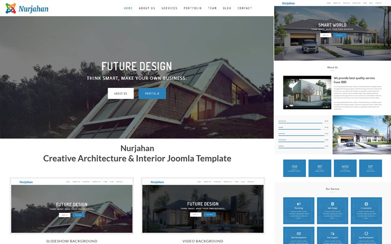 Nurjahan - Architecture & Interior Joomla 5 Template