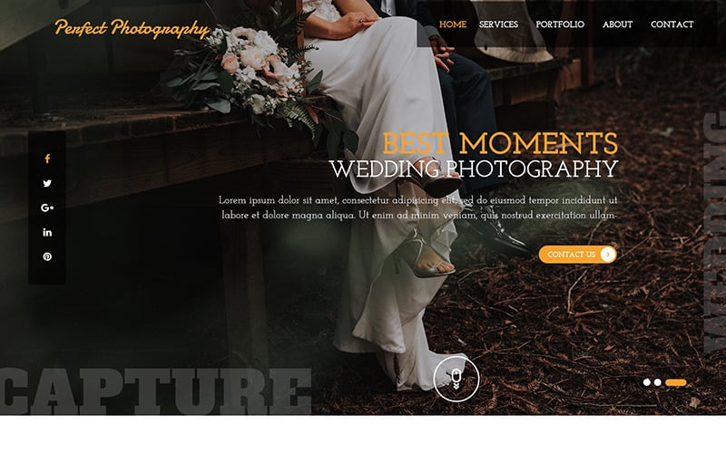 Perfect Photography PSD Template